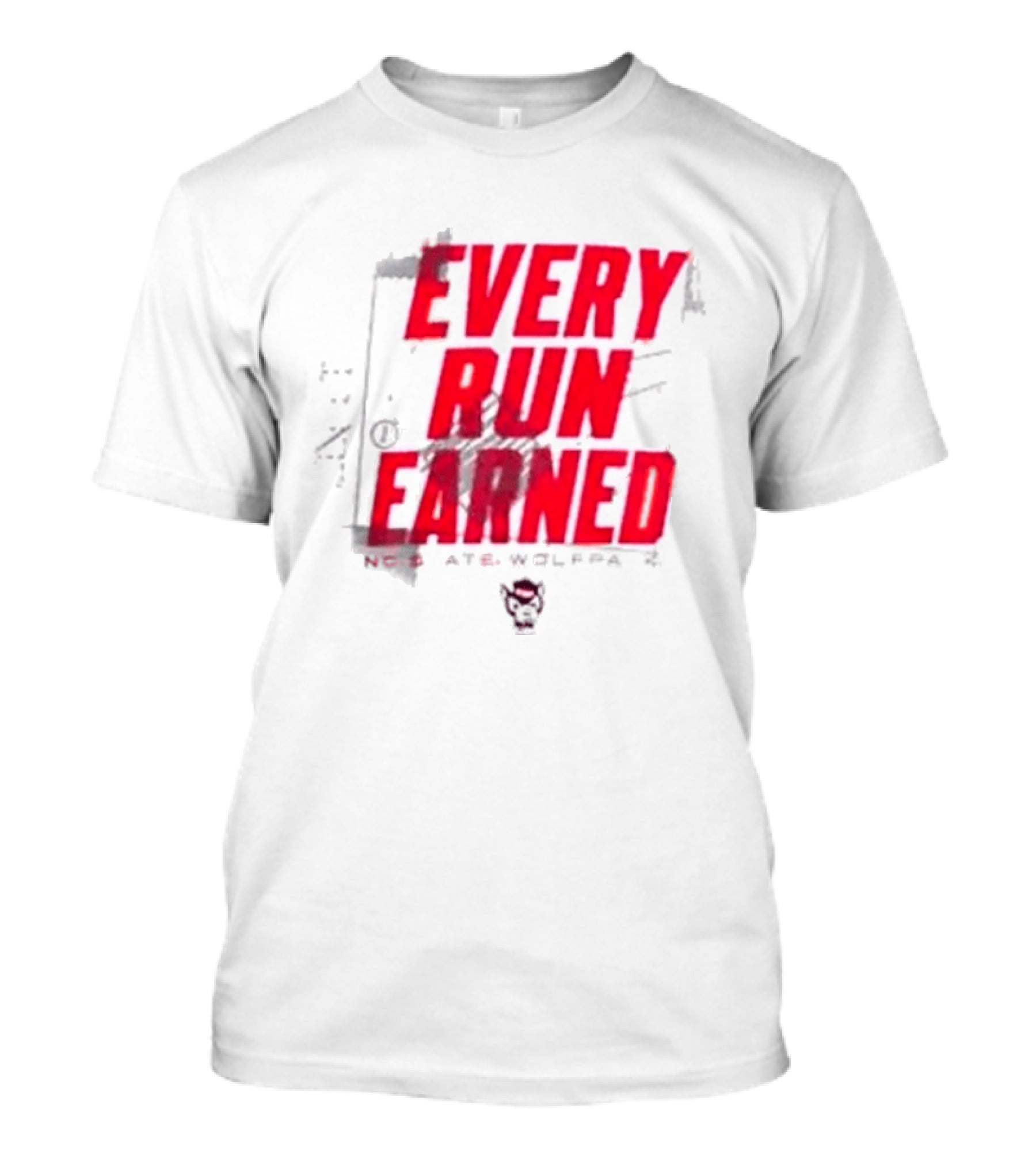 NC State Wolfpack Every Run Earned T-Shirt