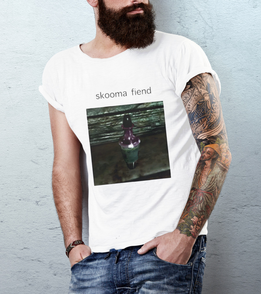 Skooma Fiend Skyrim Potion Character Reference T-Shirt