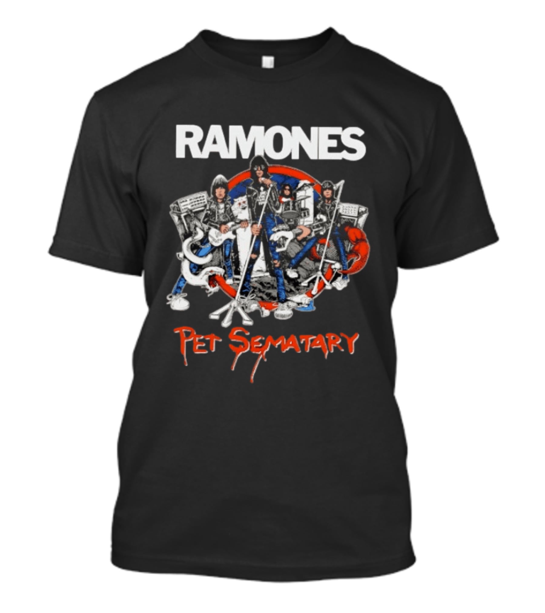 Ramones Pet Sematary Road To Ruin Classic Punk Rock Band T-Shirt