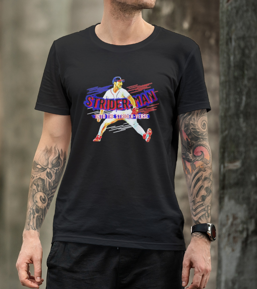 Atlanta Braves Strider Man Into The Strider Verse T-Shirt