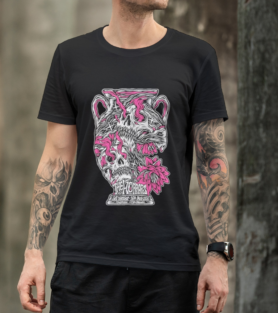 The Horrors Get Together Festival May 16 2026 Sheffield UK Skull Vase T-Shirt