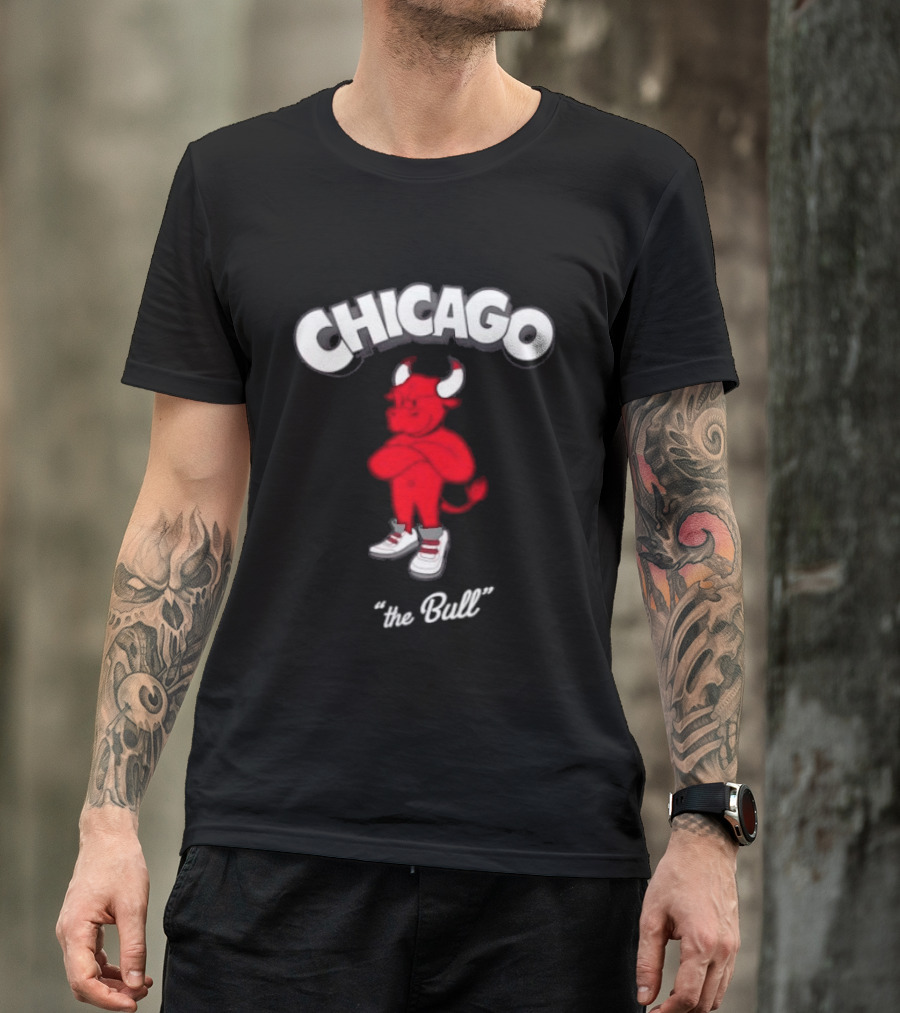 Chicago Bulls Toon Bull NBA Cartoon T-Shirt