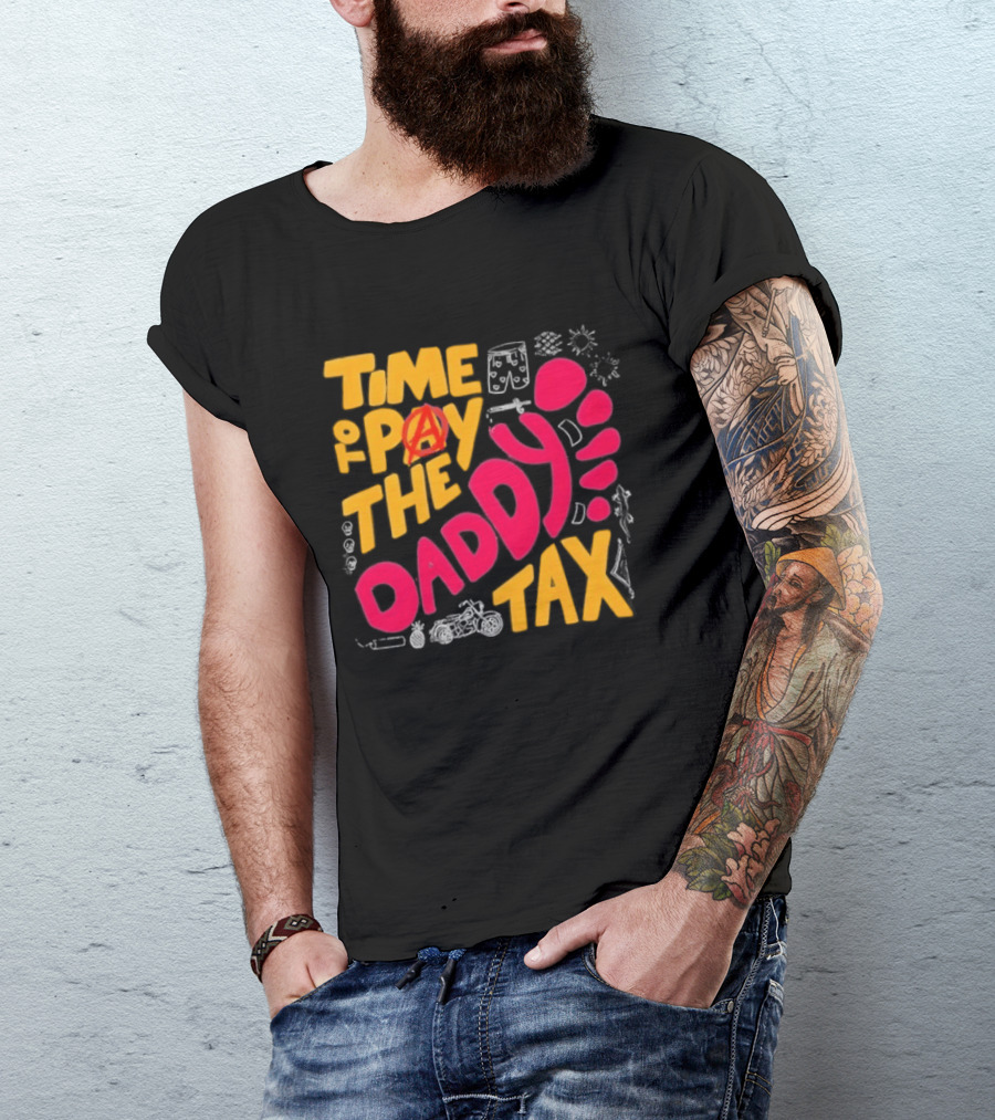 Time To Pay The Daddy Tax Dungeon Crawler Carl Footprint T-Shirt