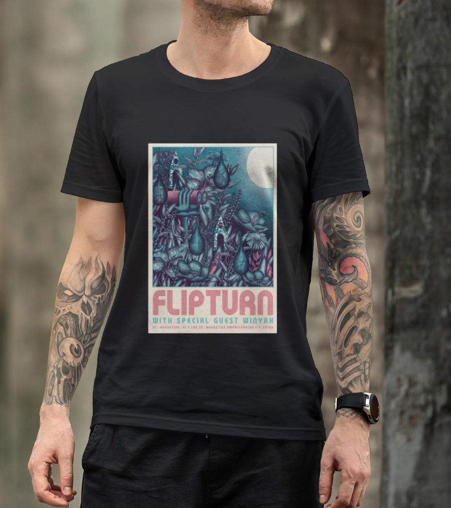 FLIPTURN With Special Guest Winyah St. Augustine Ampitheatre 9/25/26 T-Shirt
