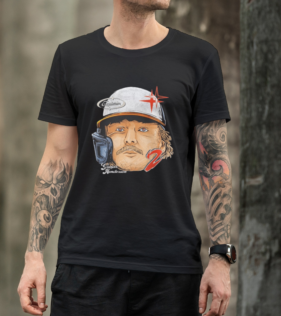 Gunnar Henderson Euphoria Gaze Helmet Number 2 T-Shirt