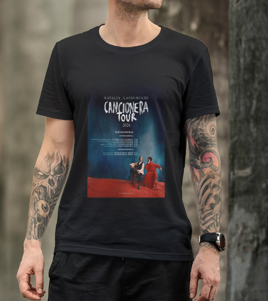Natalia Lafourcade 2026 Cancionera Tour Nueva Fechas Centroamérica Ciudad De México T-Shirt