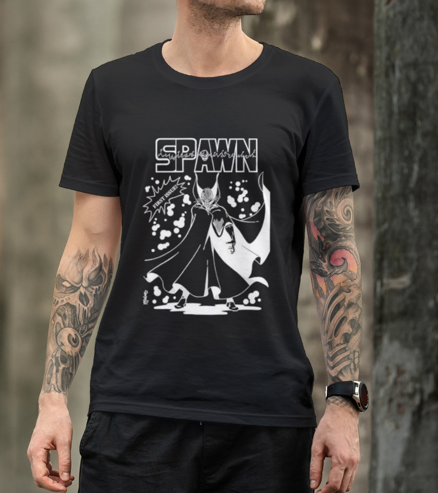 Spawn First Issue Comic Artwork Cover Retro 90s T-Shirt