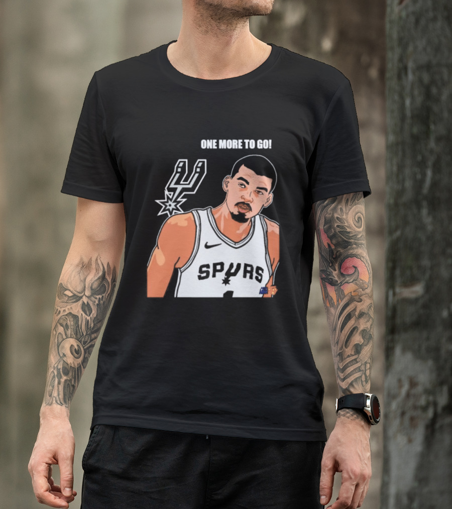 Victor Wembanyama San Antonio Spurs One More To Go T-Shirt