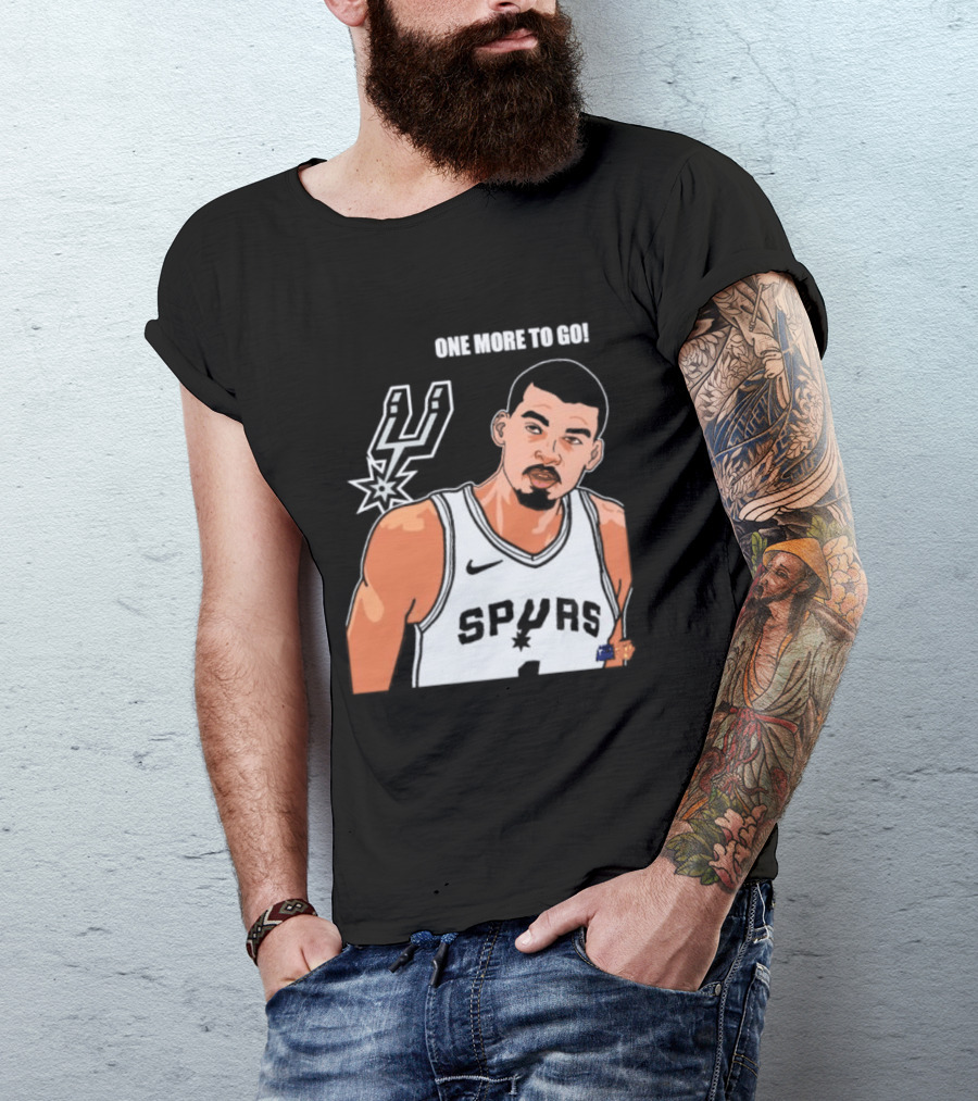 Victor Wembanyama San Antonio Spurs One More To Go T-Shirt