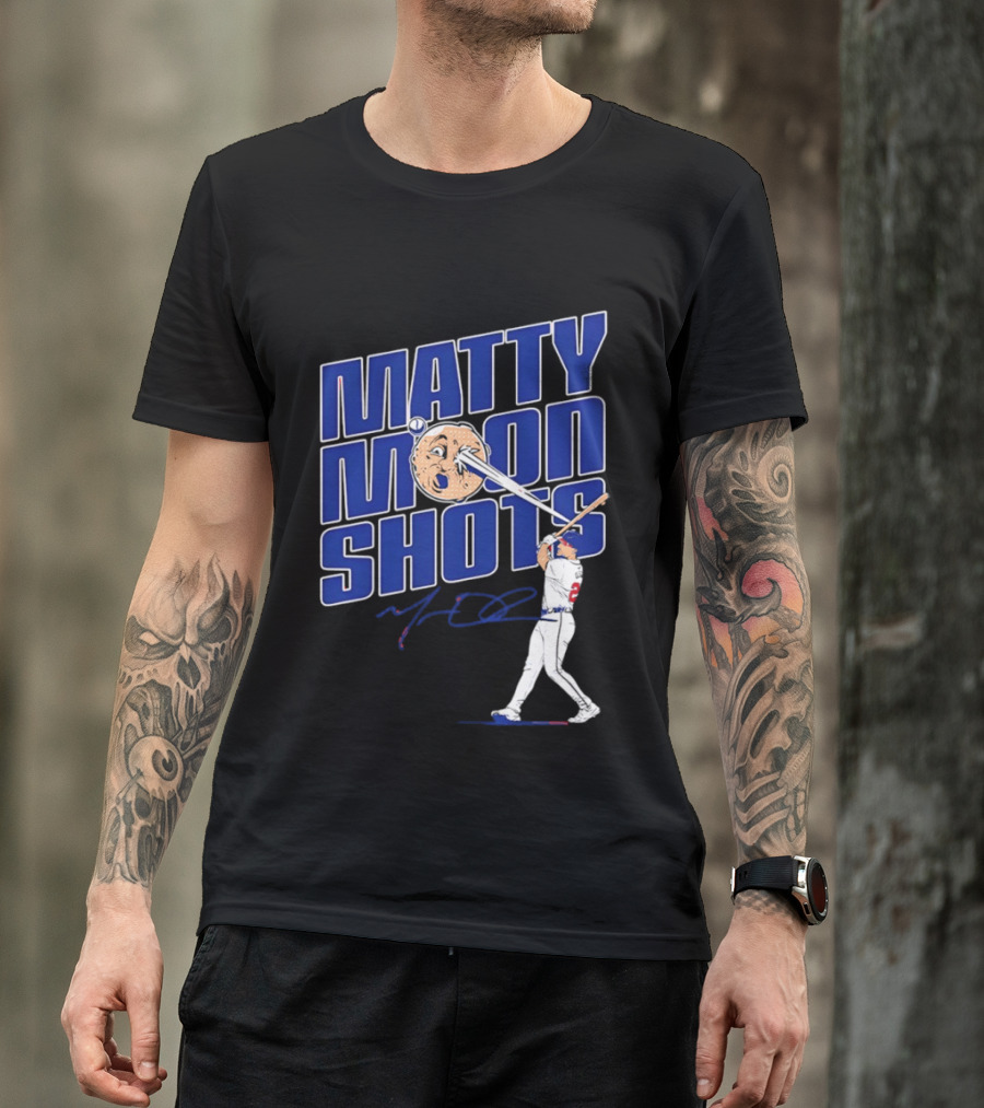 Matty Moonshots Matt Olson Baseball Signature Chop House Atlanta T-Shirt