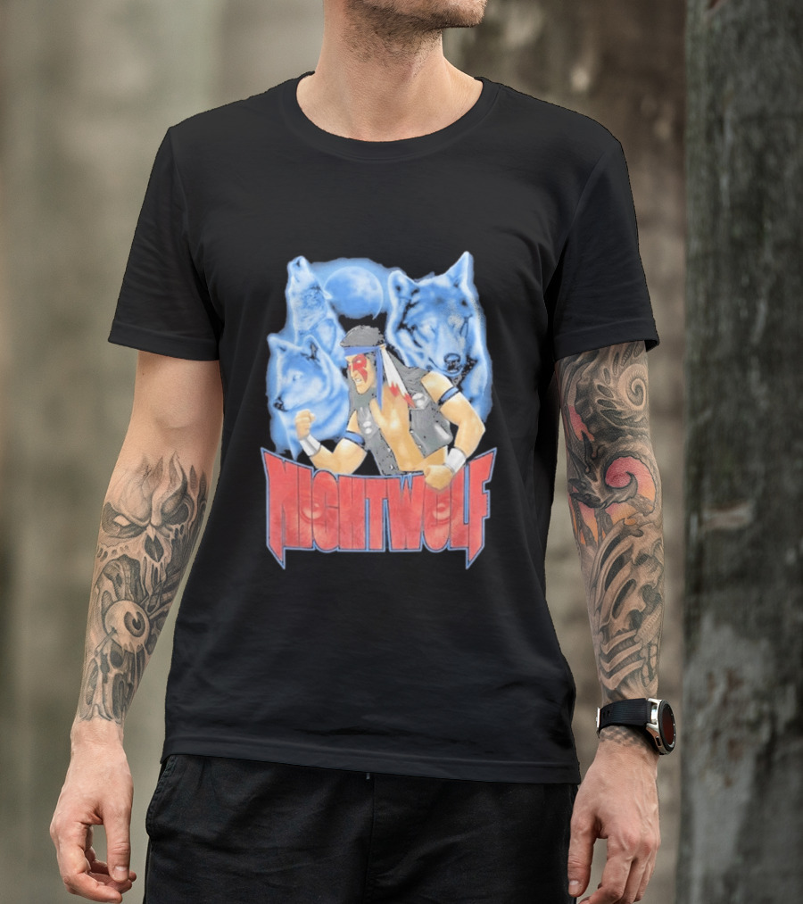 Nightwolf Mortal Kombat Klassic Ultimate MK3 Wolves Moonfighter T-Shirt