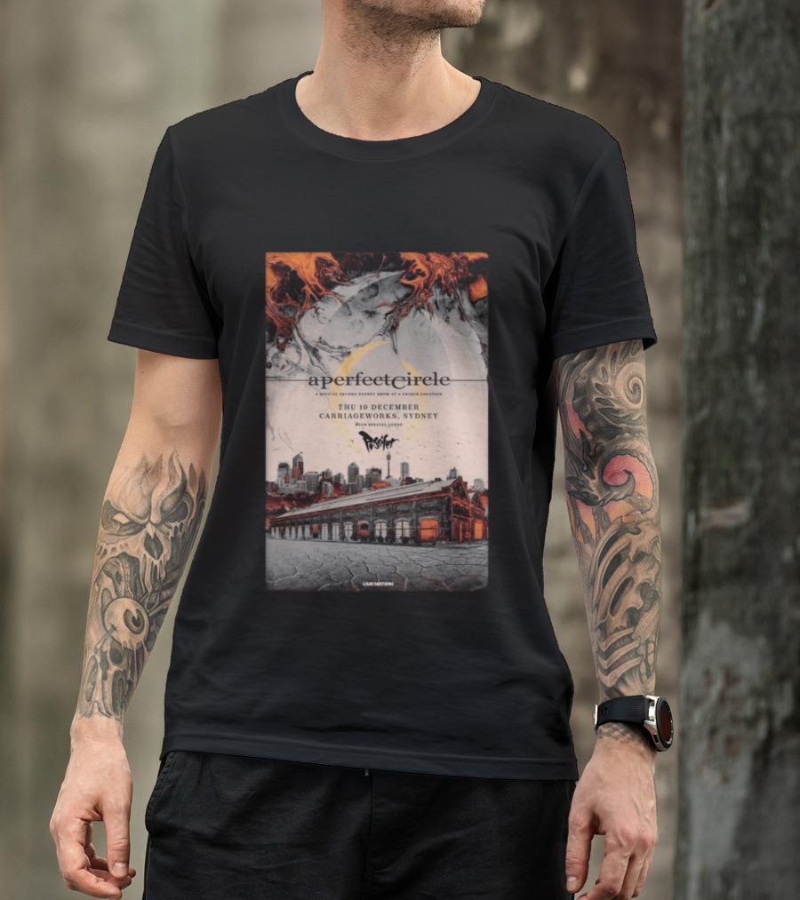A Perfect Circle Thu 10 December Carriageworks Sydney Special Sunset Show With Puscifer T-Shirt