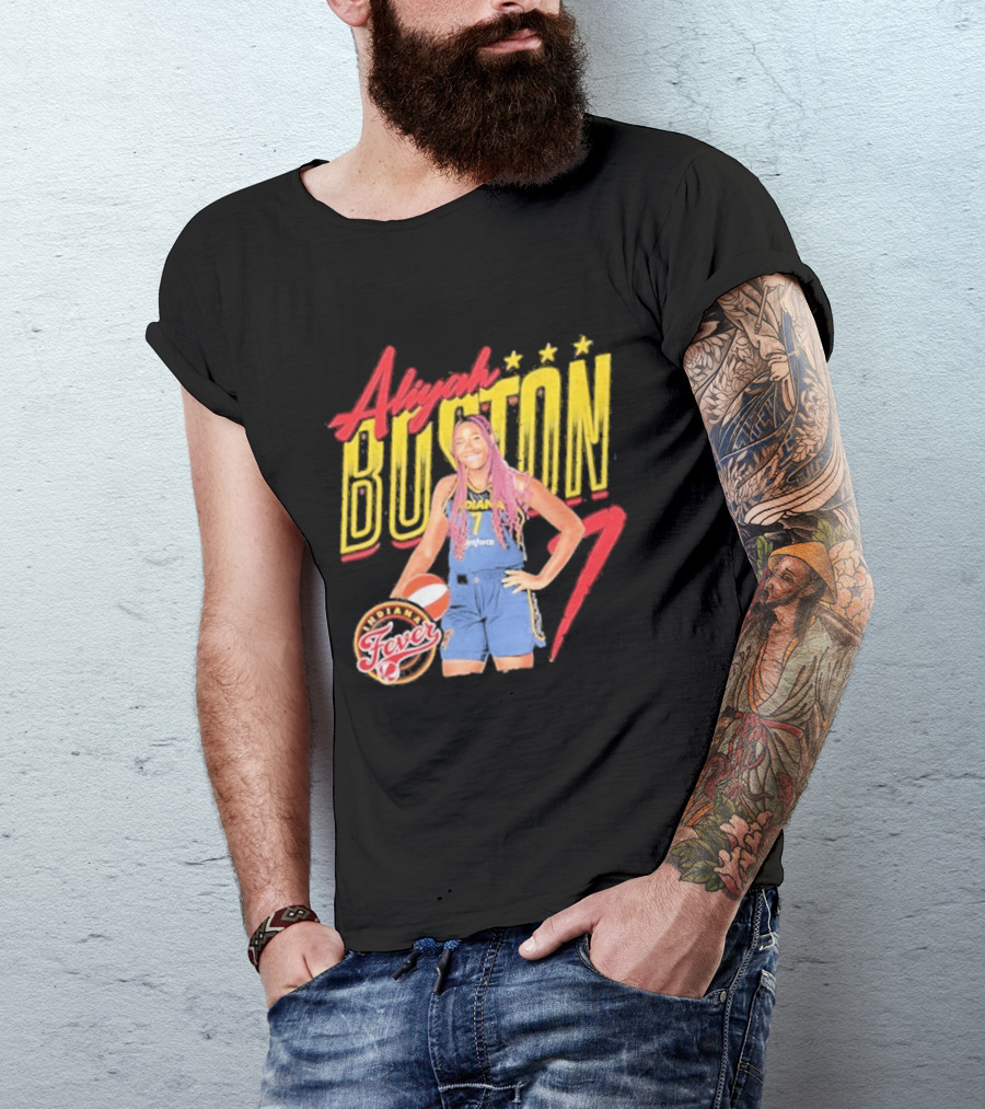 Aliyah Boston 7 Fever WNBA Basketball Star T-Shirt