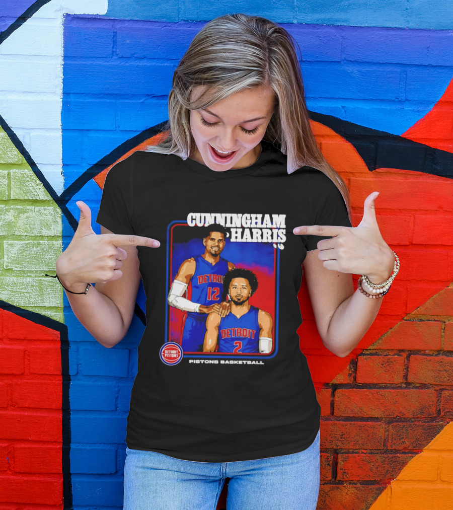 Cunningham Harris Detroit Pistons Basketball 2026 T-Shirt