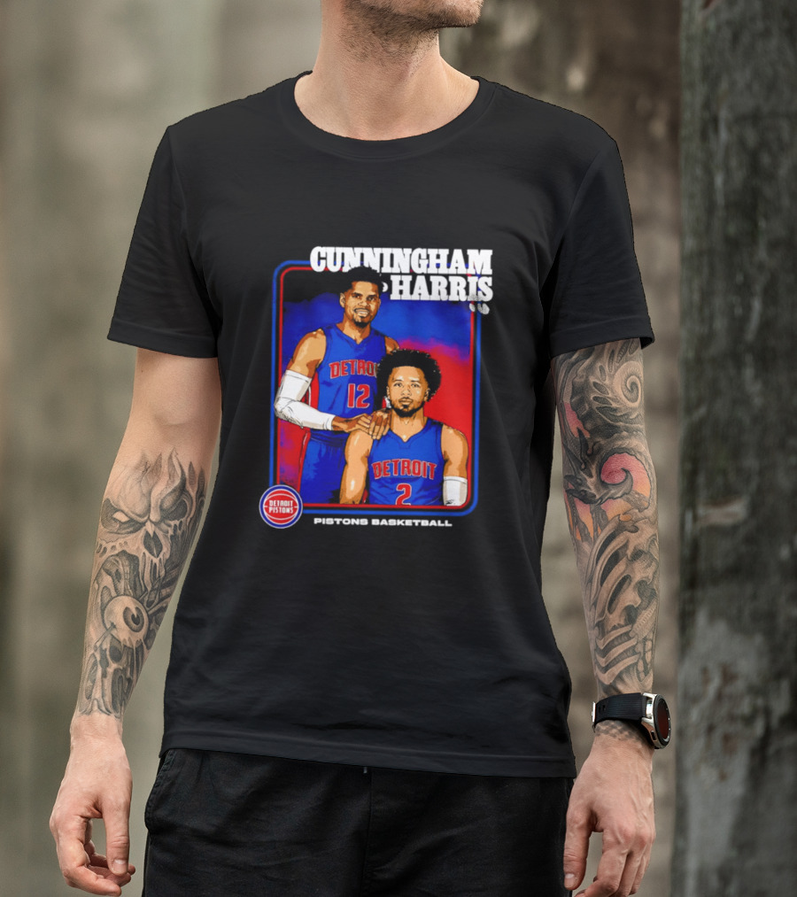 Cunningham Harris Detroit Pistons Basketball 2026 T-Shirt