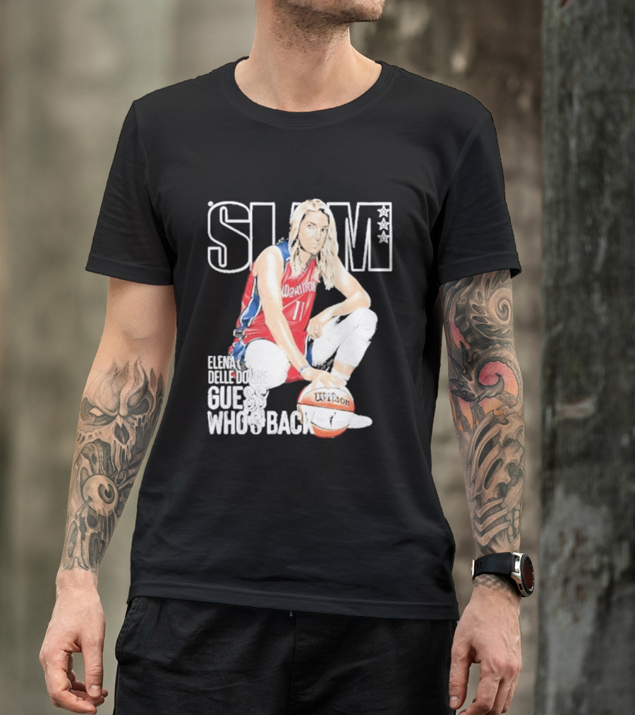 Elena Delle Donne Guess Who's Back Slam 238 Washington Basketball T-Shirt