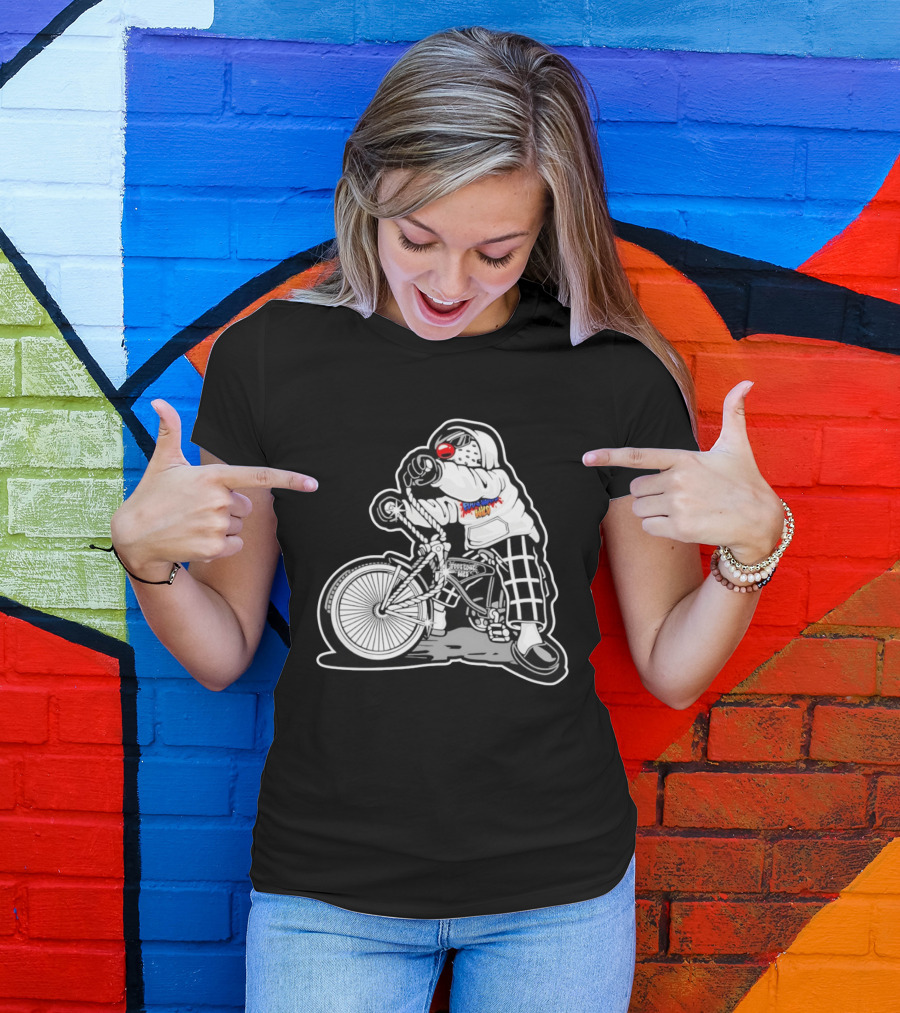 Foos Gone Wild Lowrider Bike Masked T-Shirt