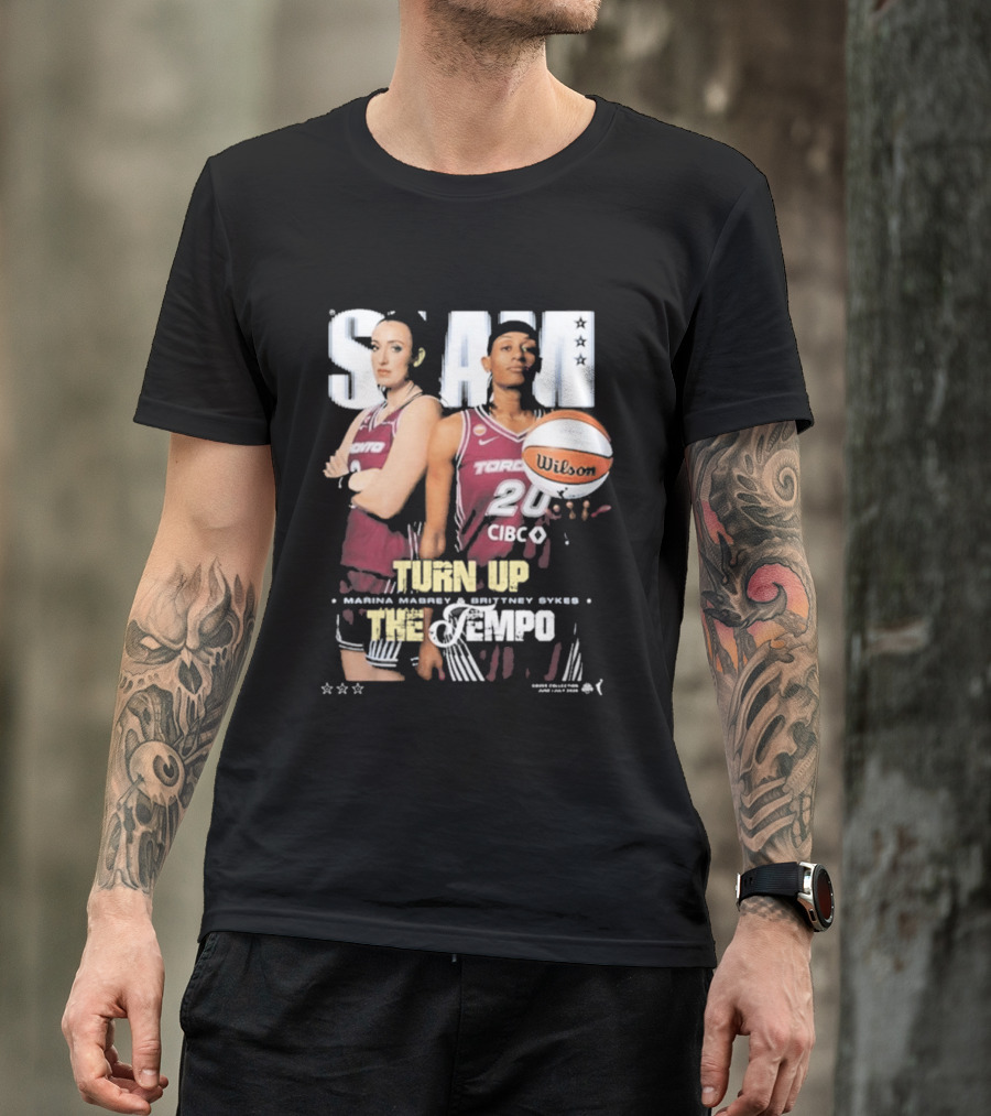 Slam 262 Turn Up The Tempo Marina Mabrey Brittney Sykes Toronto CIBC T-Shirt