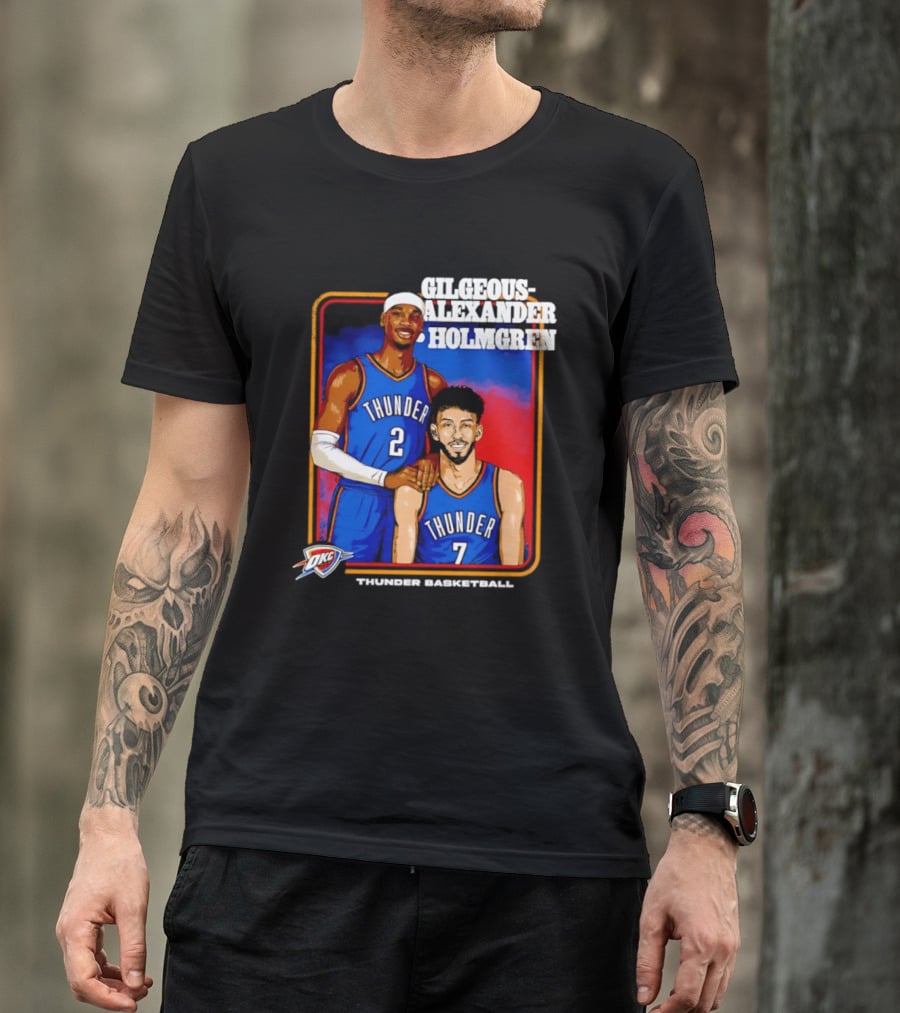 Gilgeous Alexander Holmgren Thunder Basketball Oklahoma City NBA T-Shirt