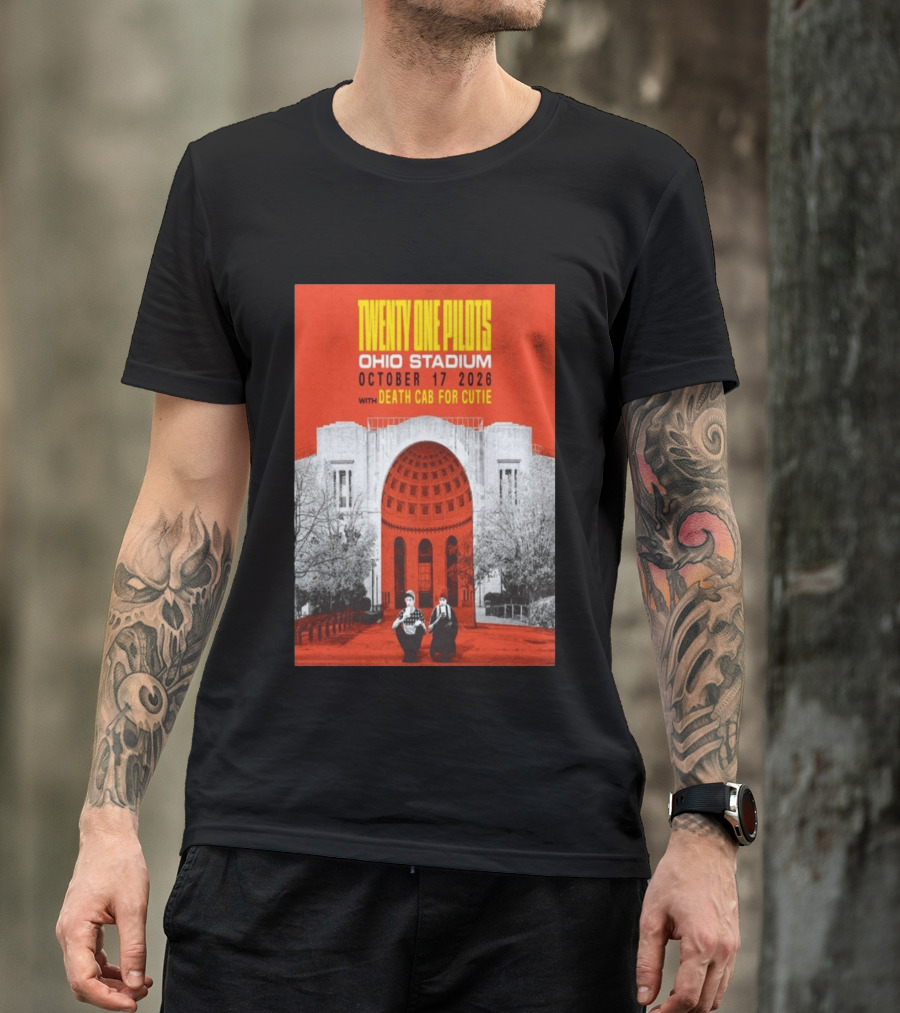 Twenty One Pilots Ohio Stadium October 17 2026 With Death Cab For Cutie T-Shirt