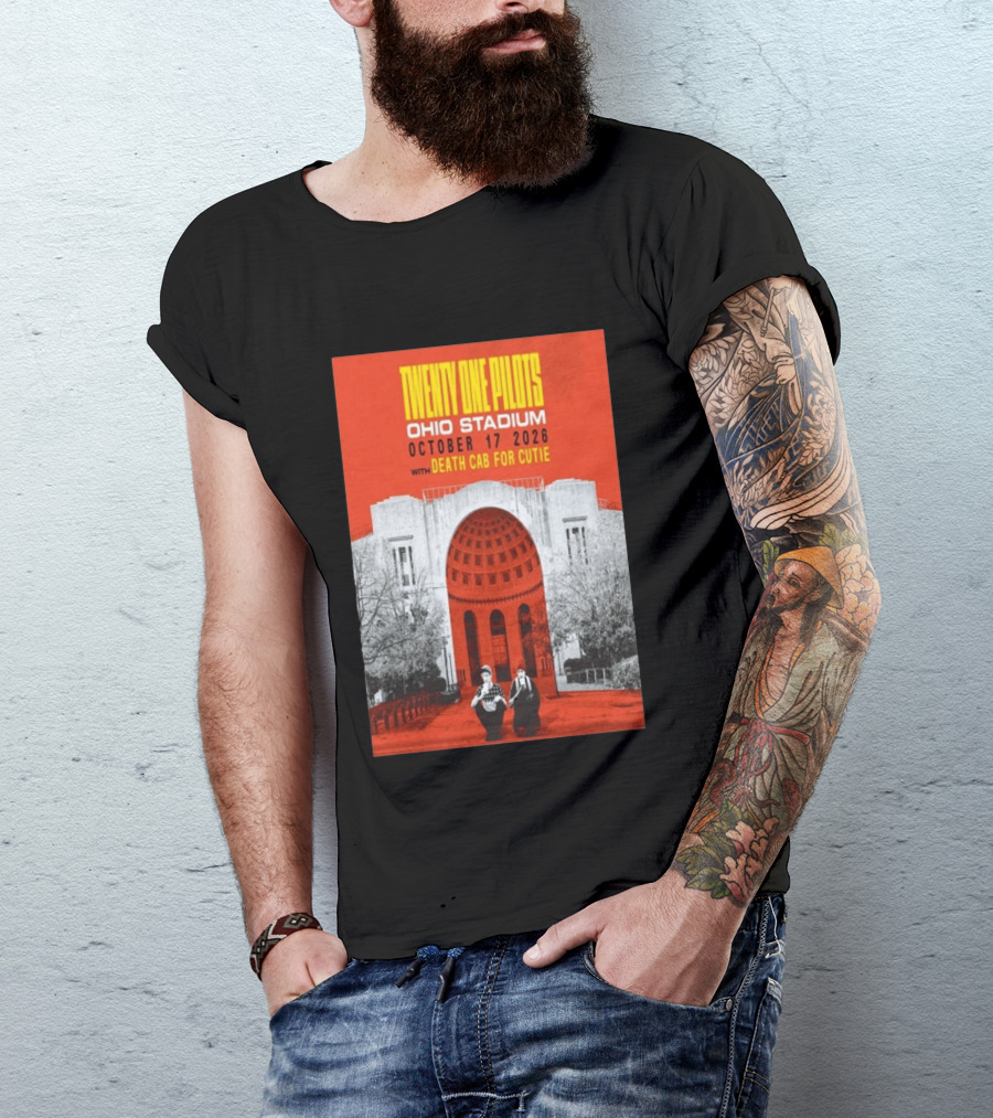 Twenty One Pilots Ohio Stadium October 17 2026 With Death Cab For Cutie T-Shirt