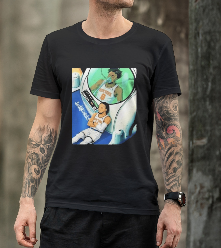 Jalen Brunson OG Anunoby New York Knicks 2026 Jedi+Knicks T-Shirt