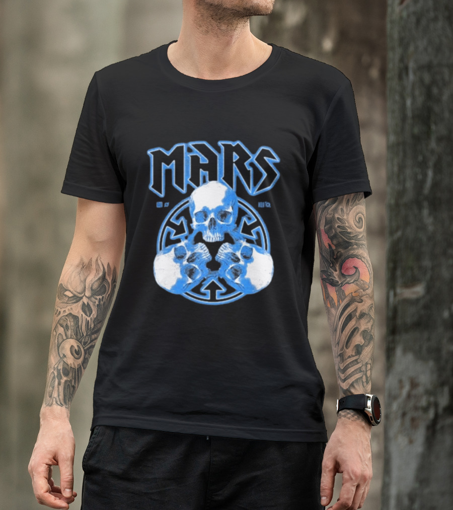 Thirty Seconds To Mars Blue Skulls European Tour 2027 T-Shirt