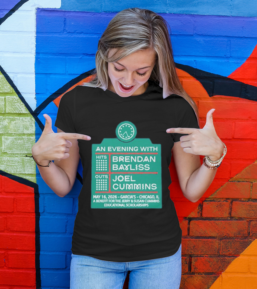 An Evening With Brendan Bayliss And Joel Cummins Garcia's Chicago May 16 2026 Benefit Event T-Shirt