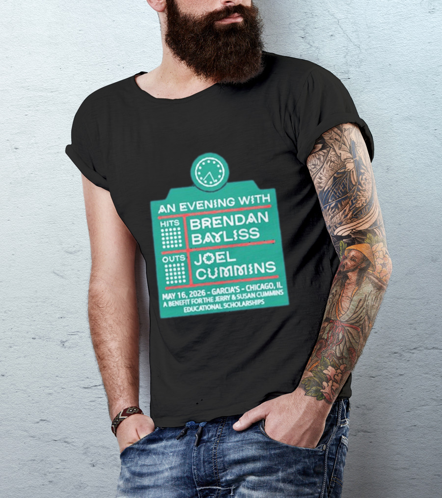 An Evening With Brendan Bayliss And Joel Cummins Garcia's Chicago May 16 2026 Benefit Event T-Shirt