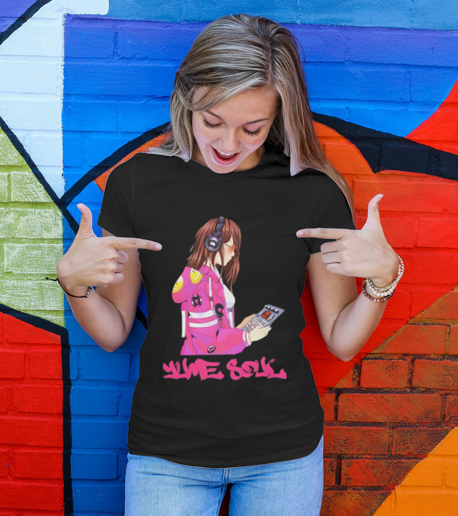 Yume Soul Anime Girl With Headphones And Game Controller T-Shirt