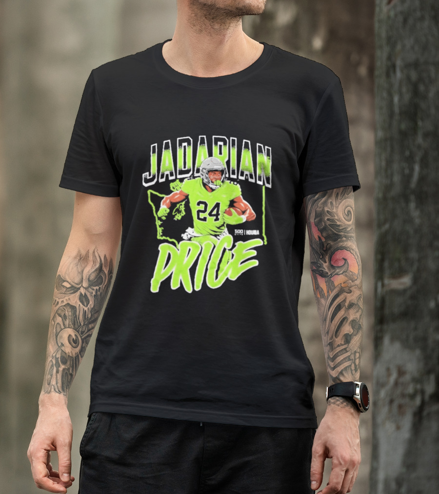 Jadarian Price 24 Seattle Football Running Back T-Shirt