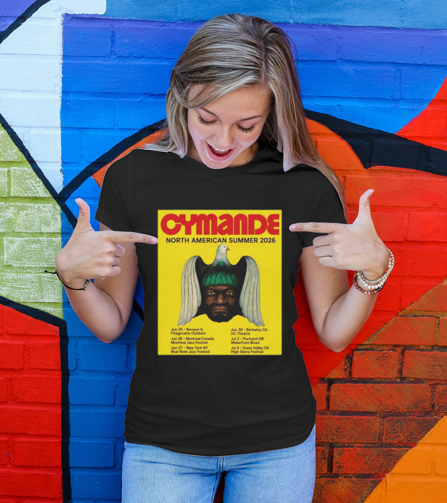 Cymande North American Summer 2026 Tour Dates And Locations T-Shirt