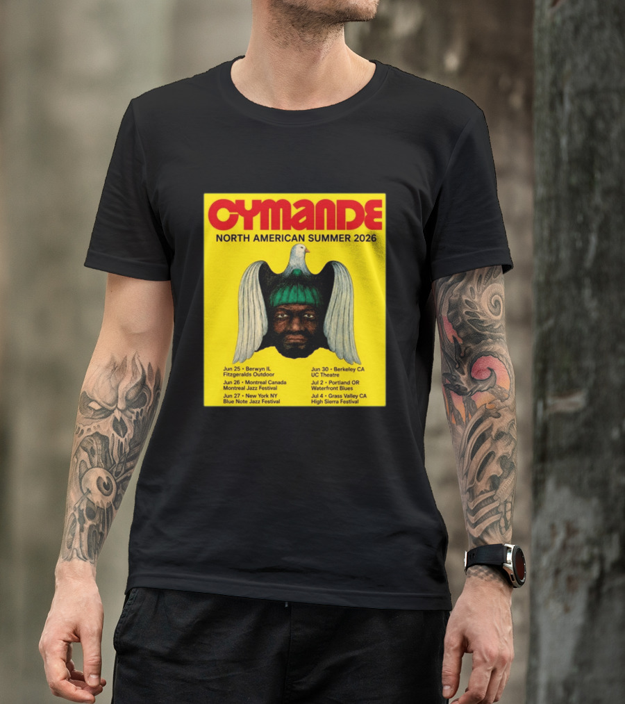 Cymande North American Summer 2026 Tour Dates And Locations T-Shirt