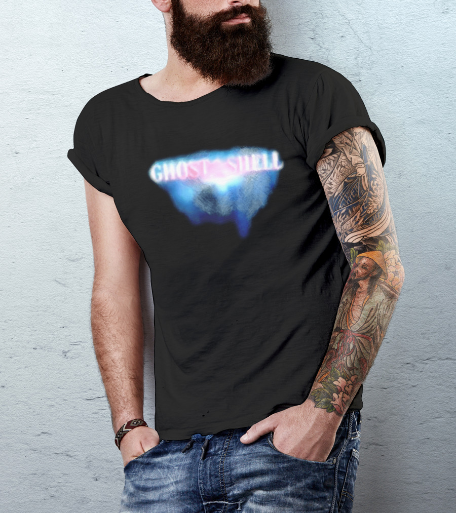 Ghost In The Shell Blue Illusion Polka Dot T-Shirt