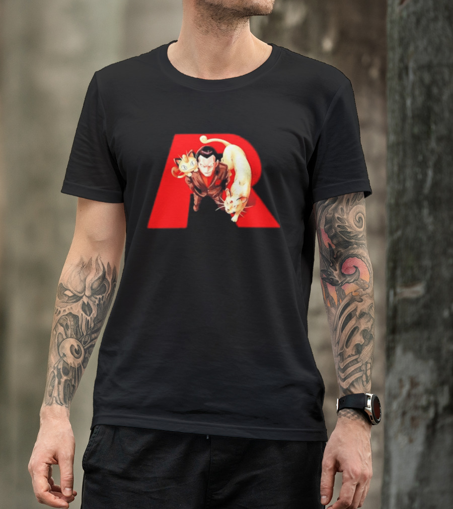 Giovanni Team Rocket Meowth Persian Pokémon Anime Fanart T-Shirt