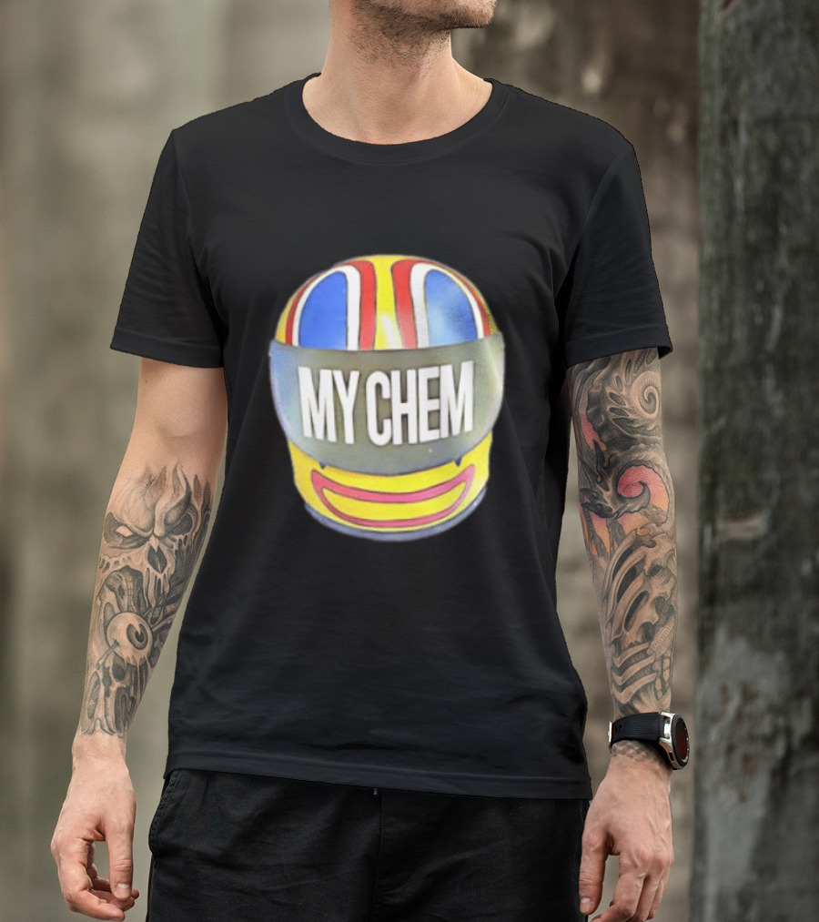 My Chem Helmet My Chemical Romance Music Lover Vibrant Racing T-Shirt