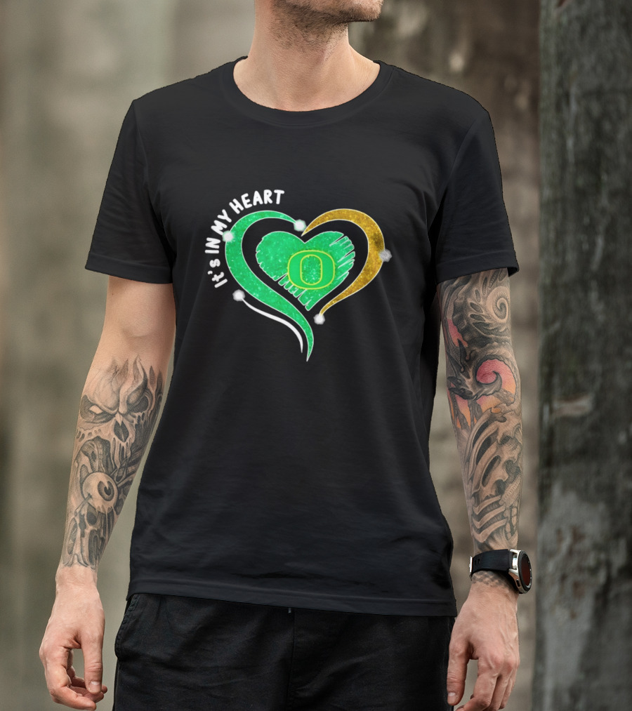 Oregon Ducks Heart 2026 Football Fan Pride T-Shirt