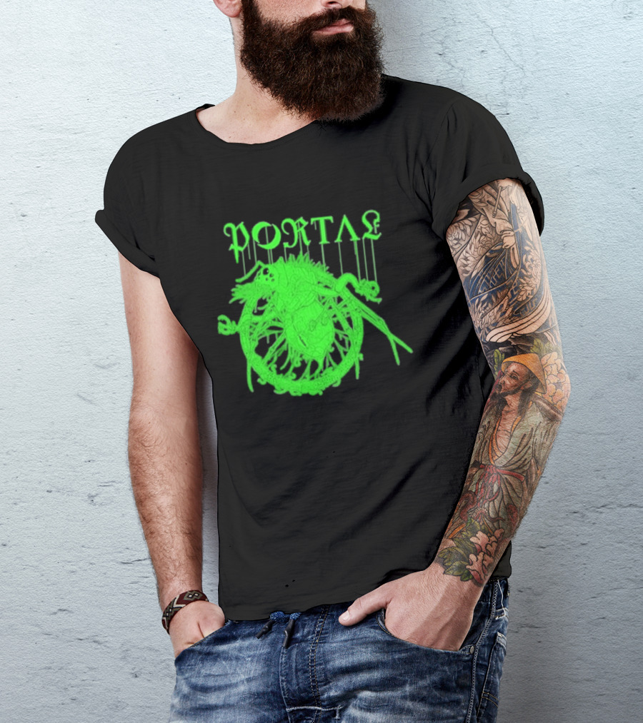 Portal Arachidonic Acid Sci Fi Creature Green Dripping T-Shirt