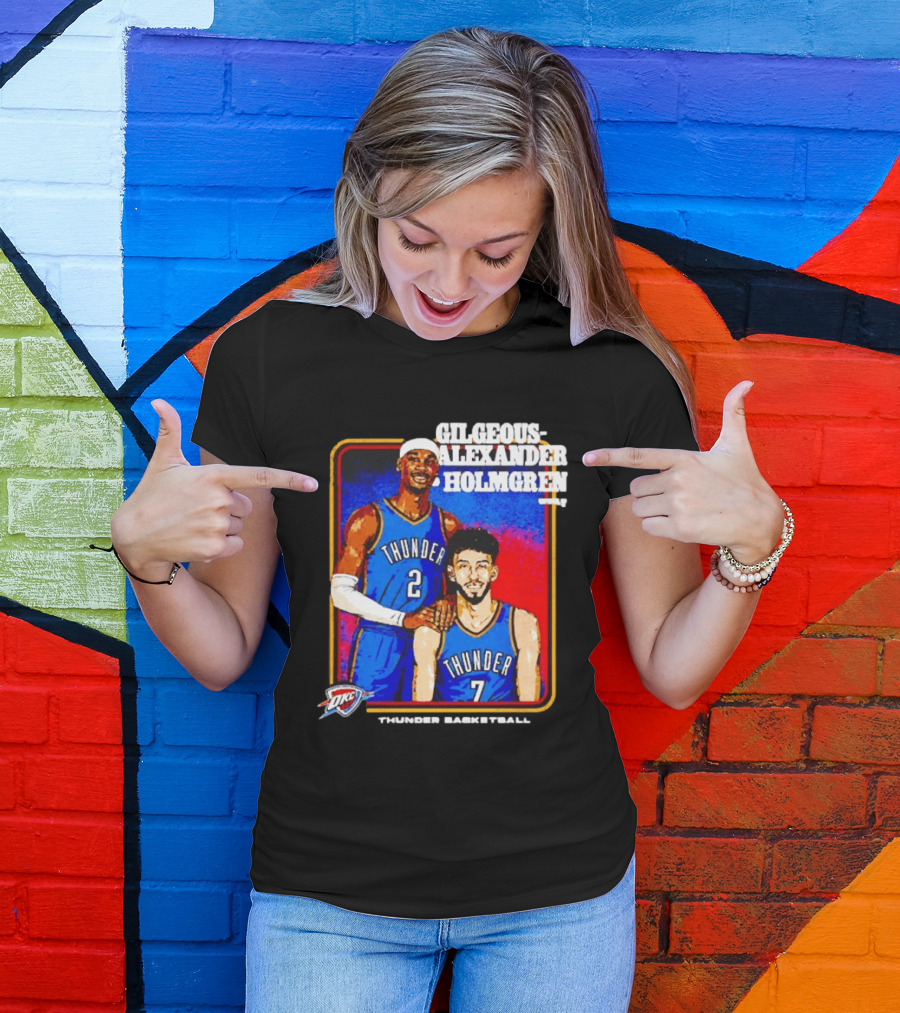 Gilgeous Alexander Holmgren OKC Thunder Basketball Step Brothers T-Shirt