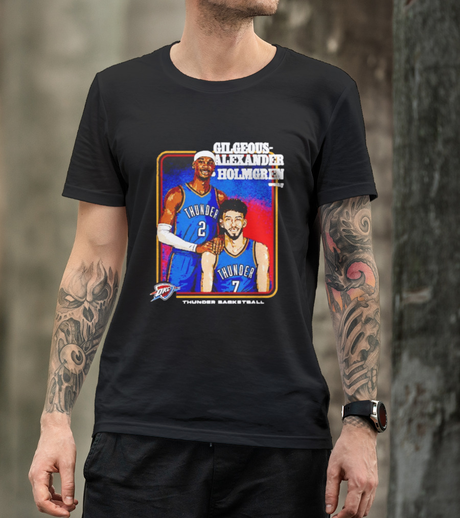 Gilgeous Alexander Holmgren OKC Thunder Basketball Step Brothers T-Shirt