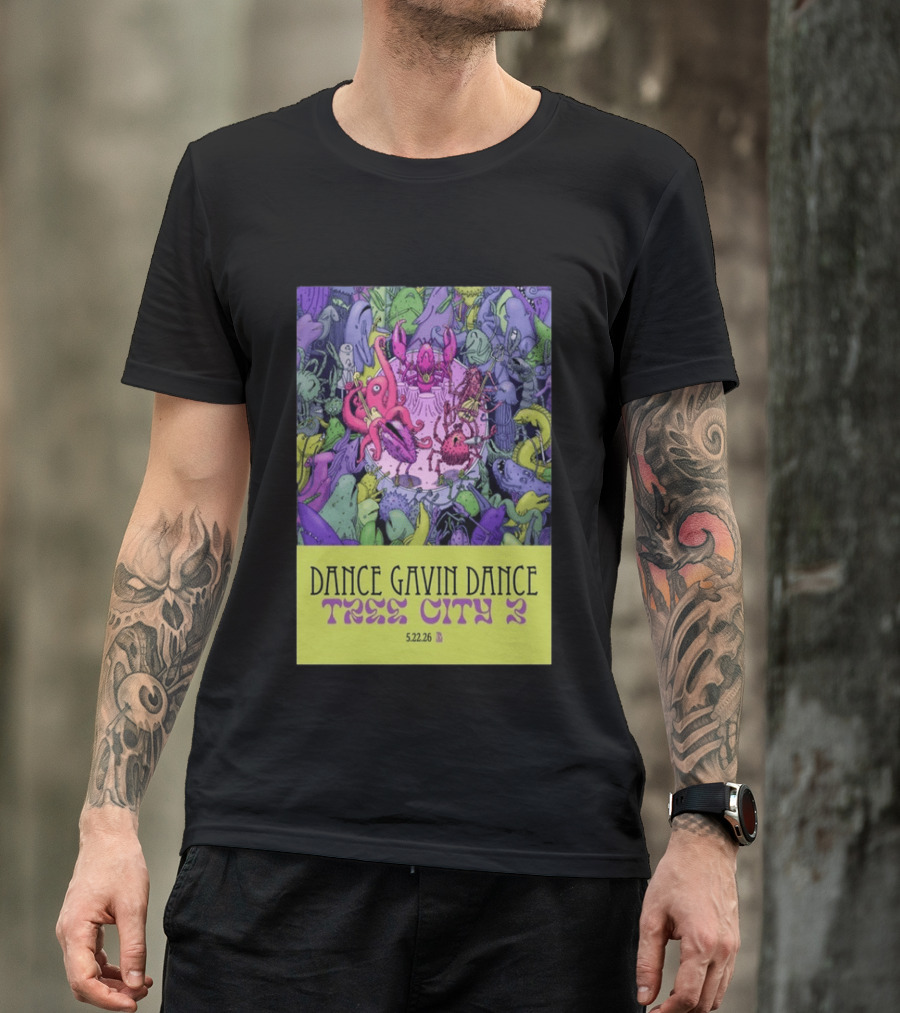 Dance Gavin Dance Tree City 2 May 22 2026 Concert T-Shirt