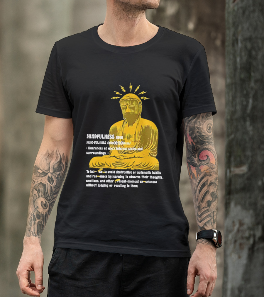 Mindfulness Buddha Awareness Internal States Surroundings Meditation T-Shirt