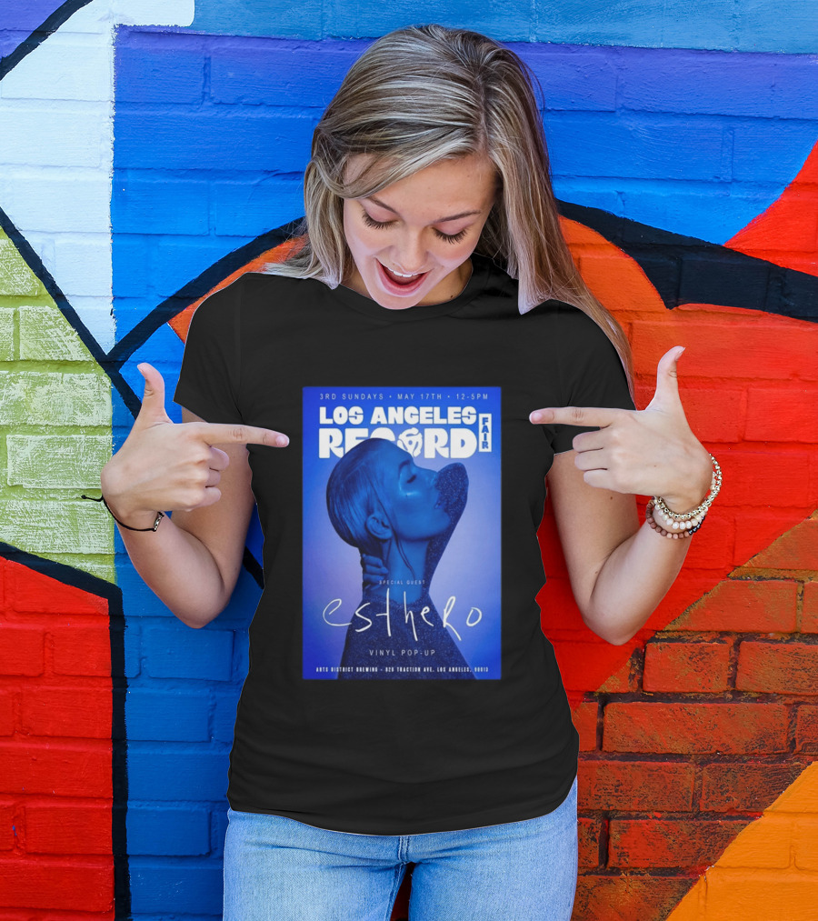 Los Angeles Record Fair May 17 Special Guest Esthero Vinyl Pop Up Arts District Brewing T-Shirt