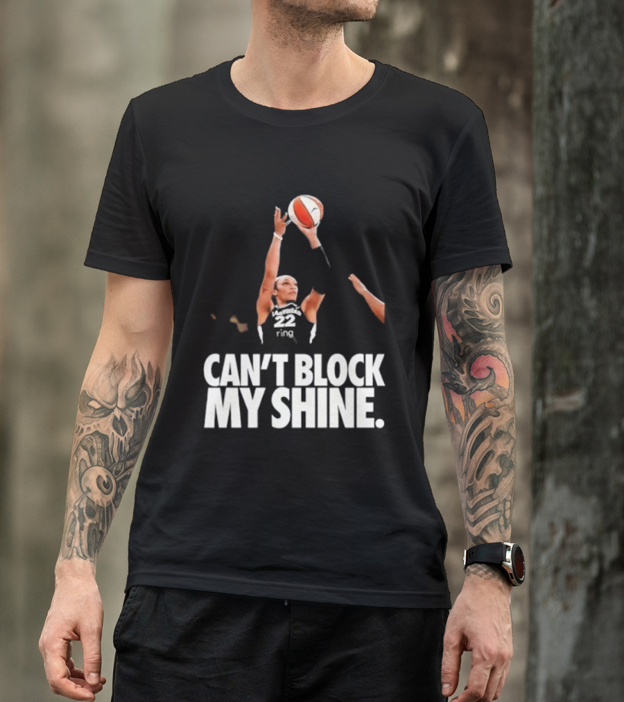 Can't Block My Shine A'ja Basketball Inspirational T-Shirt
