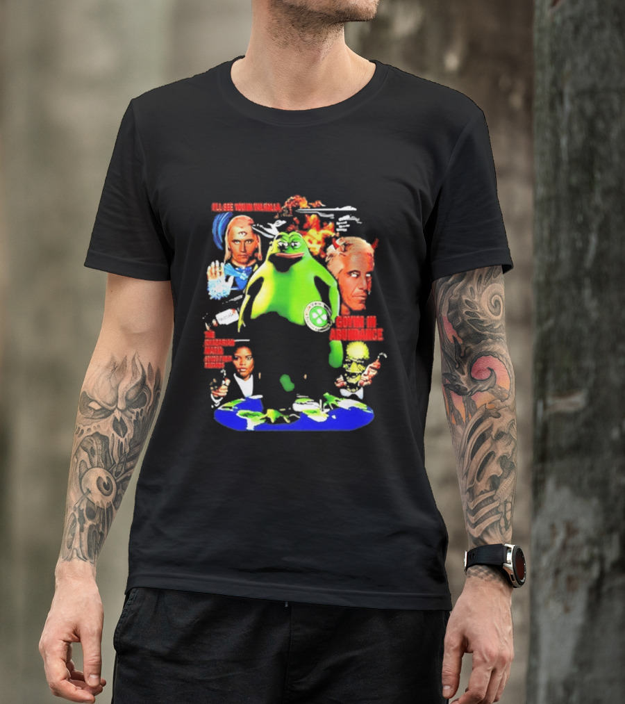 Pepe The Frog Ashtar Sheran I'll See You In Valhalla Goyim In Abundance T-Shirt