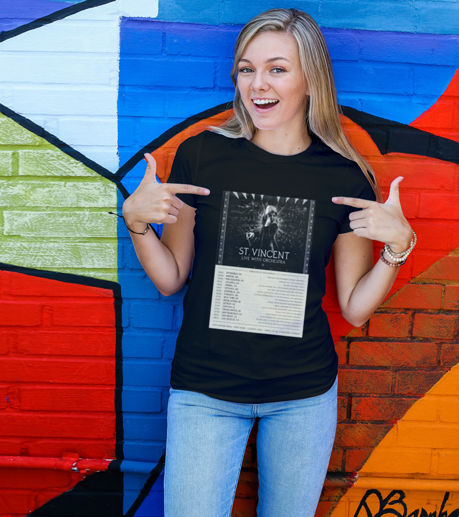 St Vincent Live With Orchestra 2026 Tour Conducted By Jules Buckley Dates And Locations T-Shirt