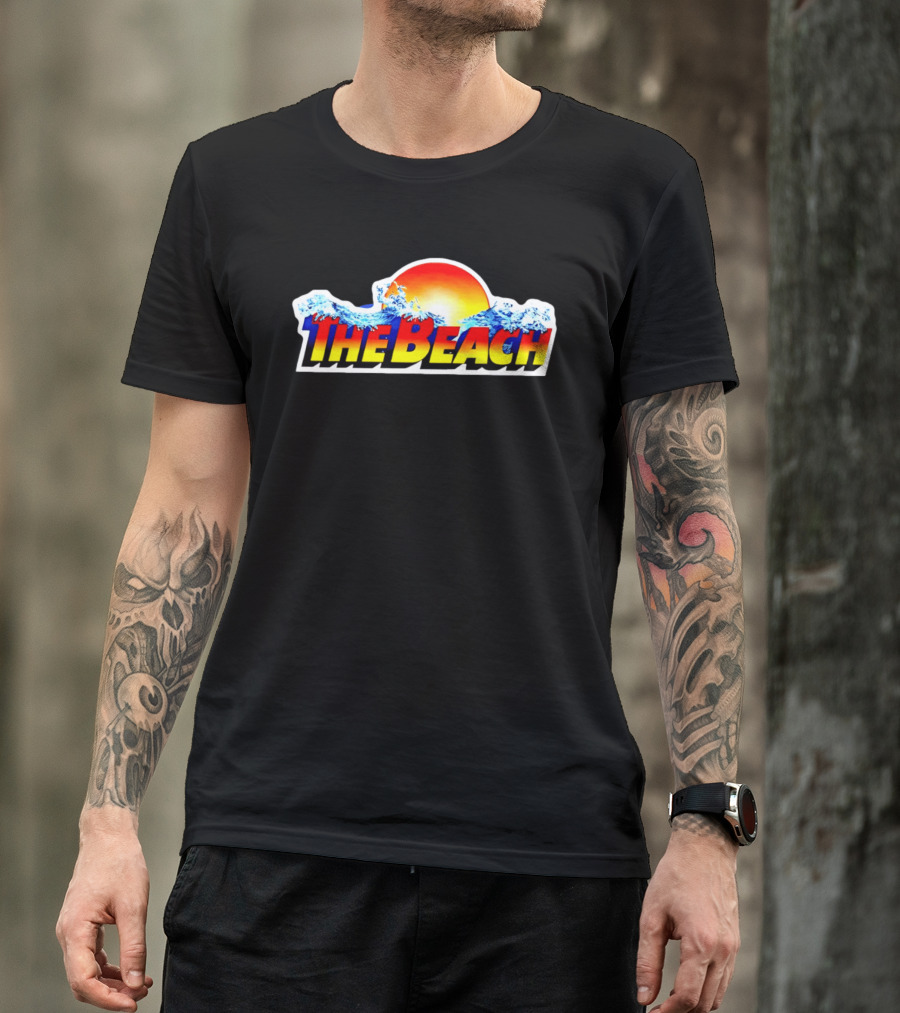The Beach Waterpark Vintage Sunset Wave T-Shirt