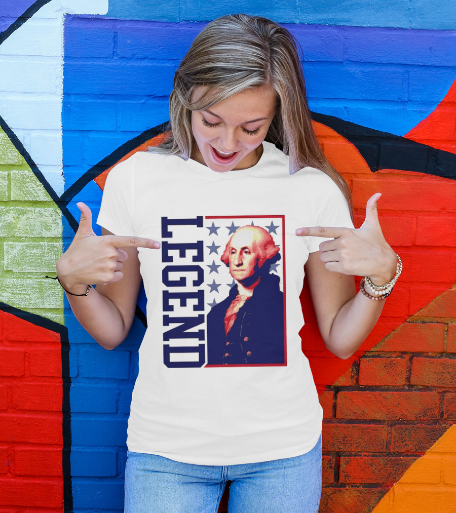 Legend George Washington 250th Anniversary America Freedom T-Shirt
