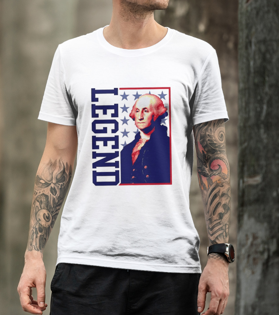 Legend George Washington 250th Anniversary America Freedom T-Shirt