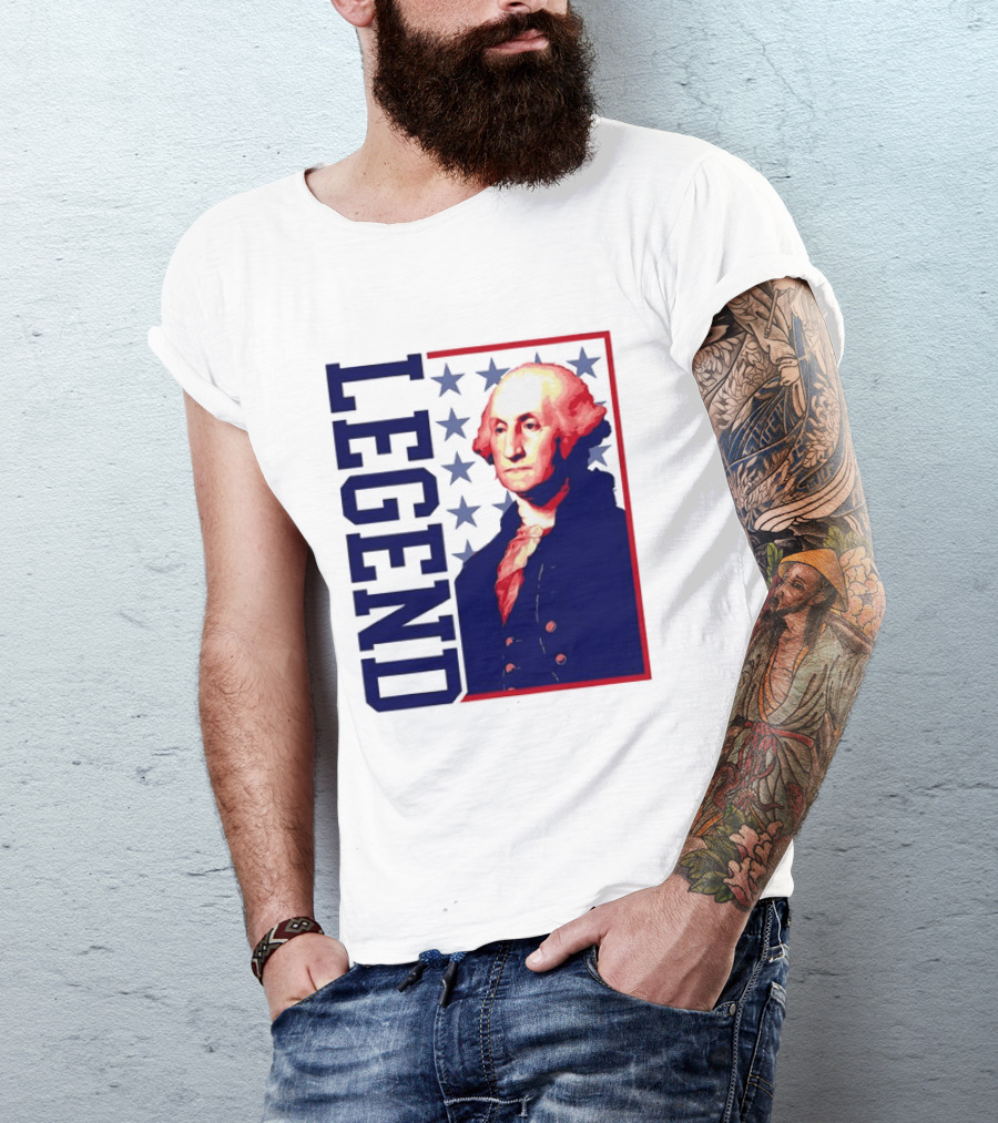 Legend George Washington 250th Anniversary America Freedom T-Shirt